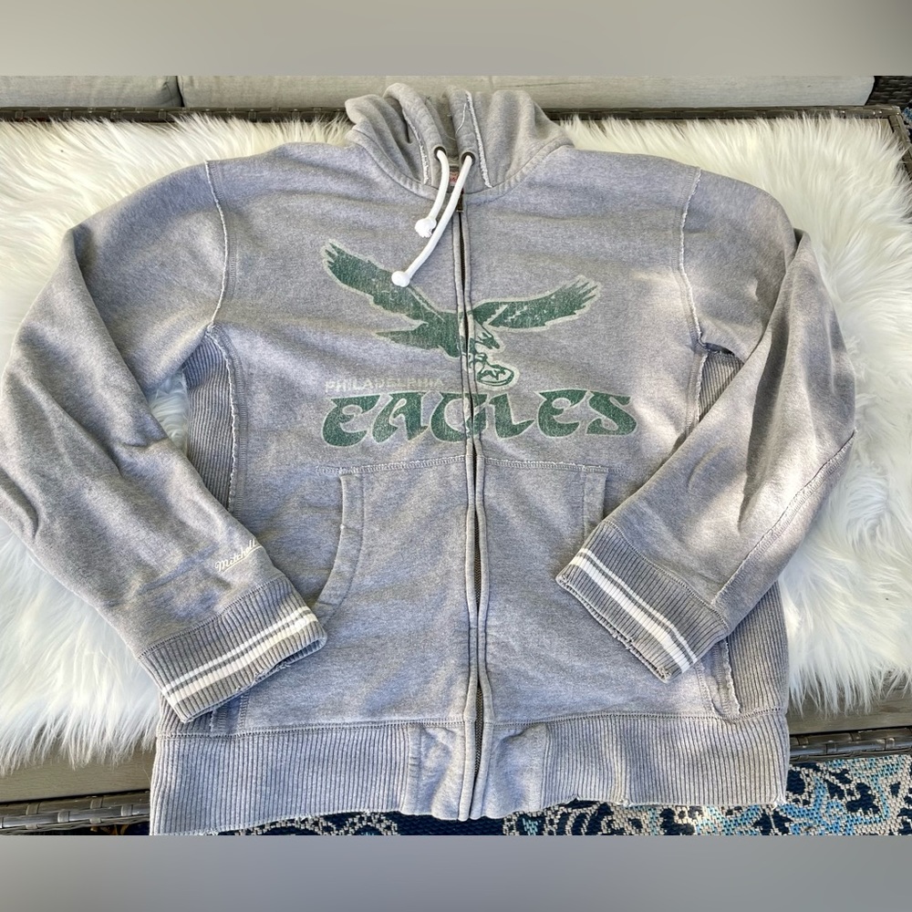 Philadelphia Eagles 🦅 Gray Zip-Up Hoodie xl